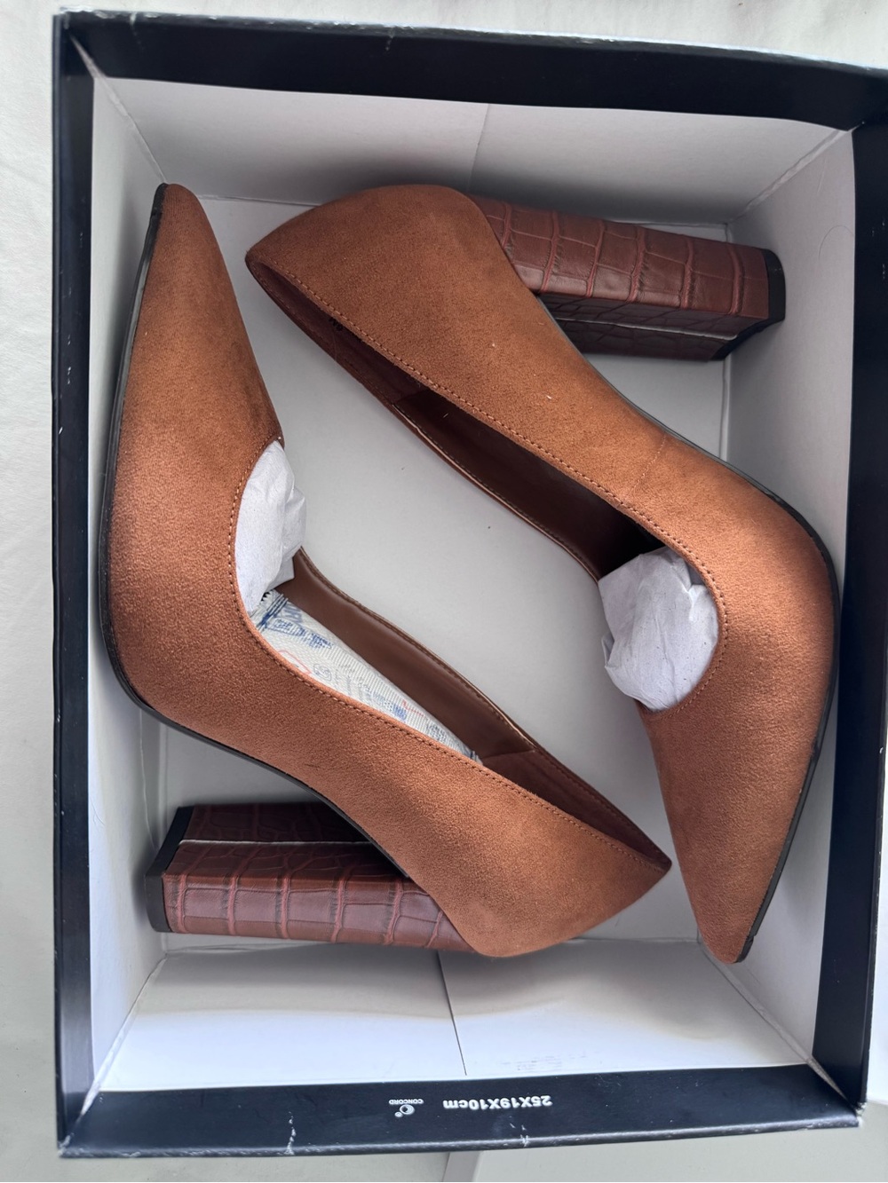 🚨SALE Nine West Women's Brown Suede Block Heel Pumps size 6